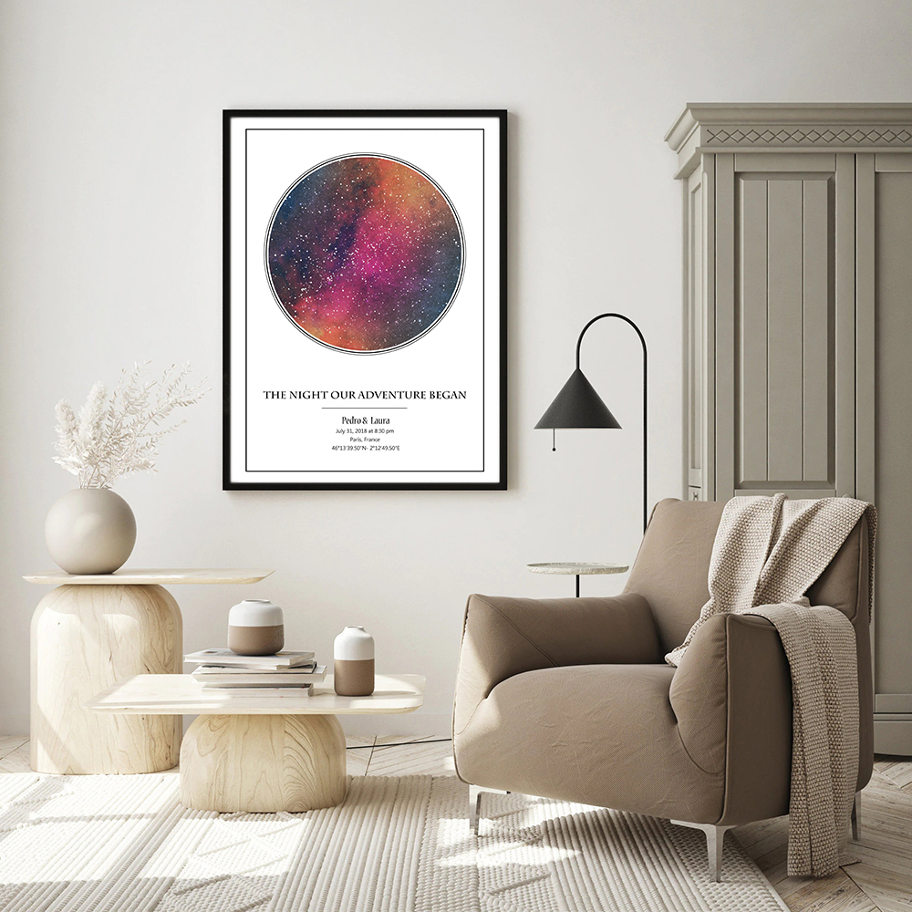 Personalized Star Map Poster B - Custom Star Map avis et prix