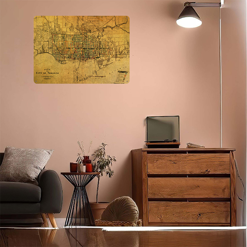 Vintage Street Map of Toronto  - Custom Map Poster avis et prix