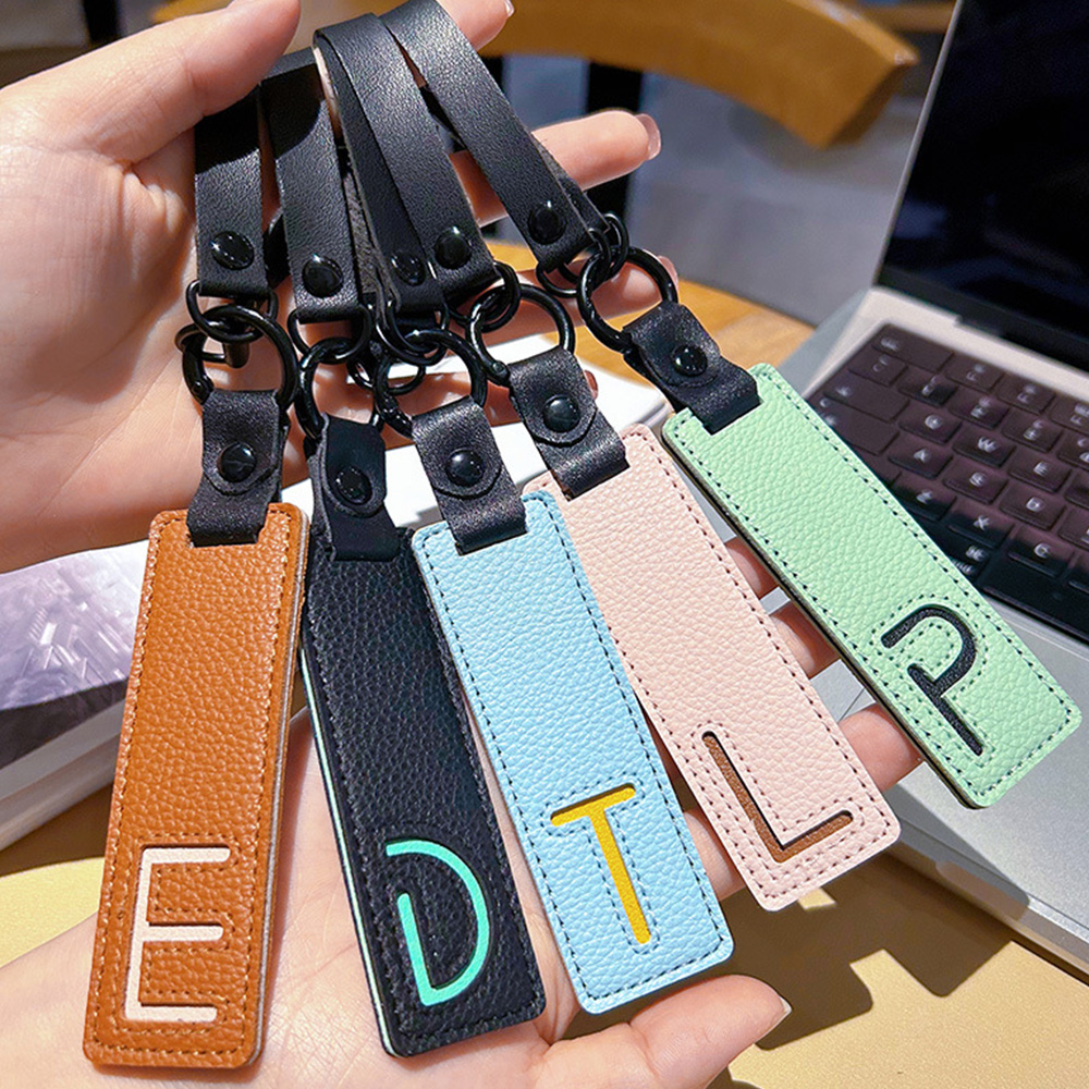Classic Pu Leather Keychain A- - Monogram Keychain Leather avis et prix