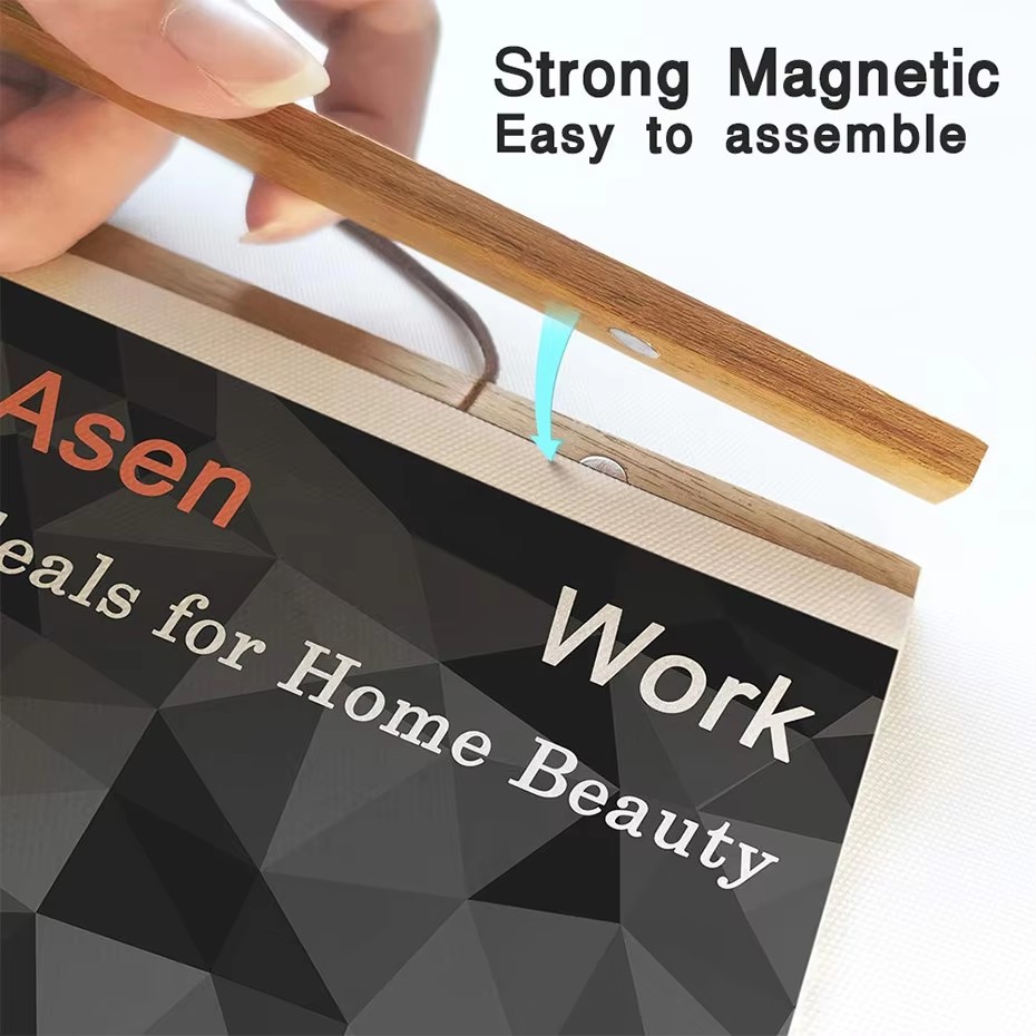 7 Colors 30 40 50cm Magnatic P - Engraved Wood Frame avis et prix