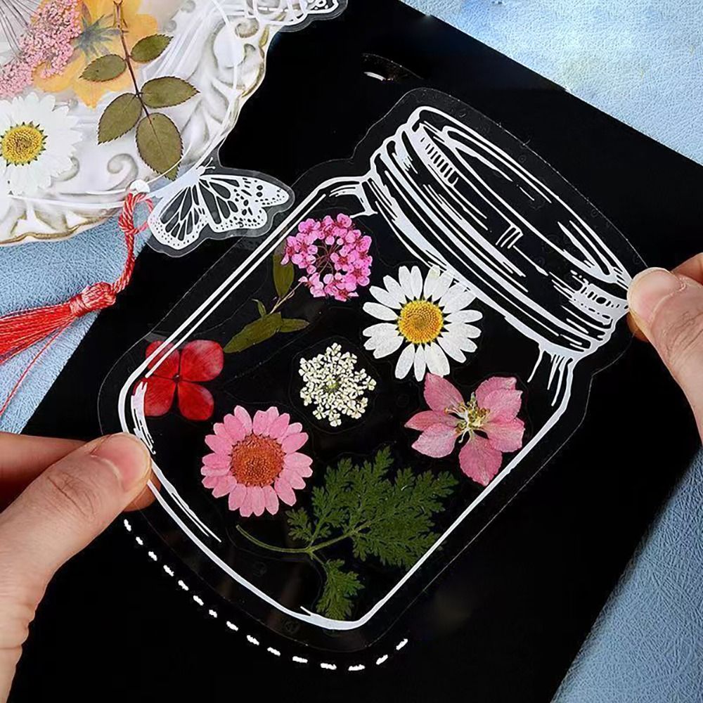 Glassware Shape Bookmarks Stic - Dried Flower Bookmark avis et prix