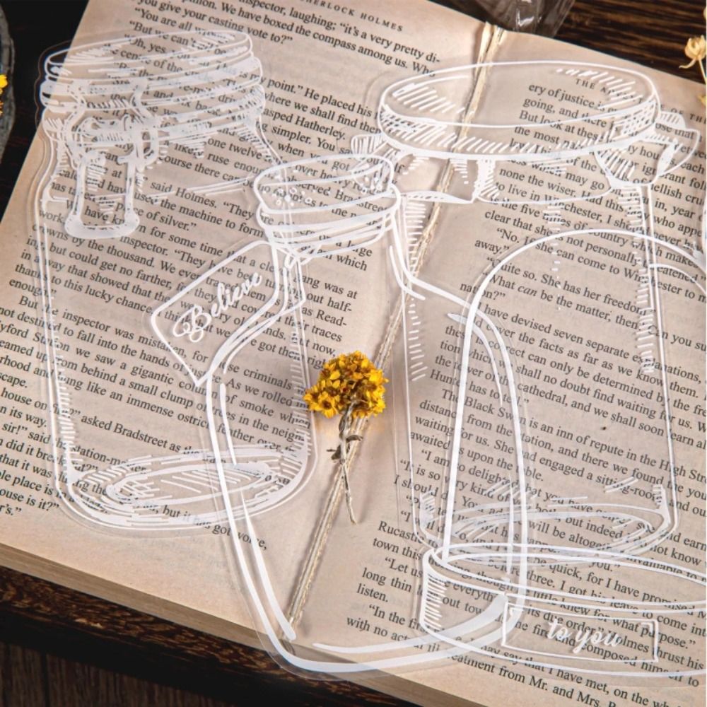 Glassware Shape Bookmarks Stic - Dried Flower Bookmark avis et prix