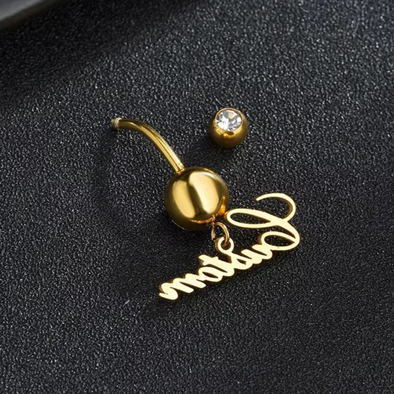 Letdiffery Custom Name Belly B - Initial Ring Custom avis et prix