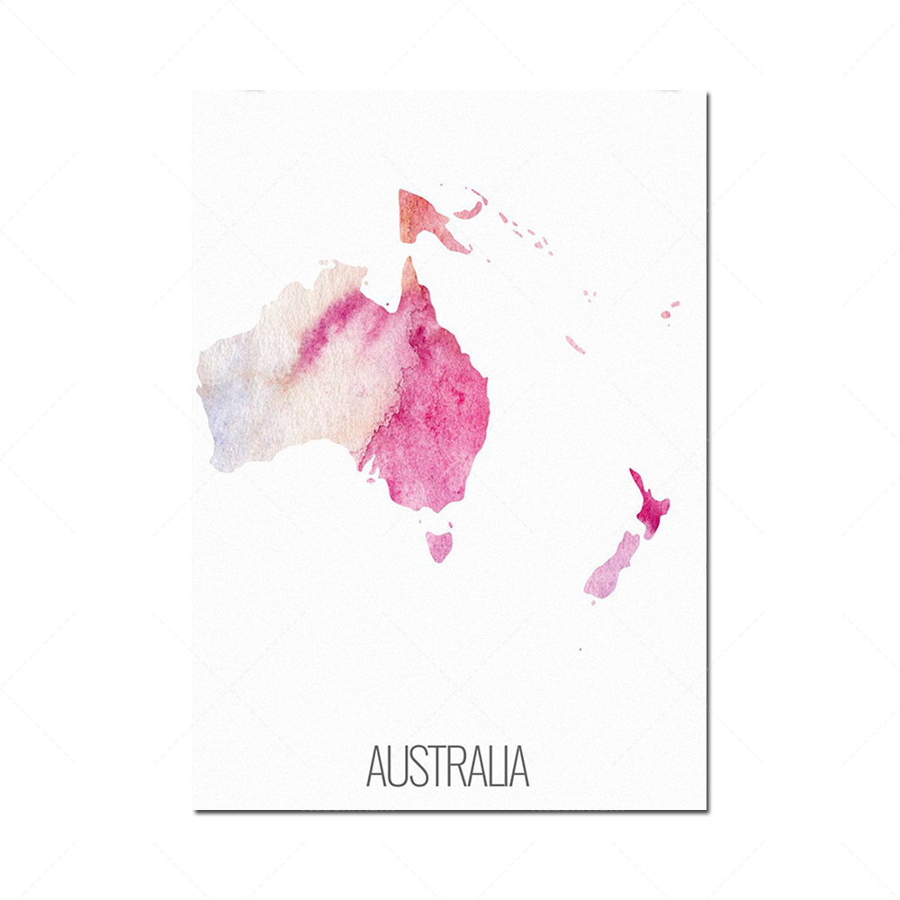 6 continent poster set, North  - Custom Star Map avis et prix