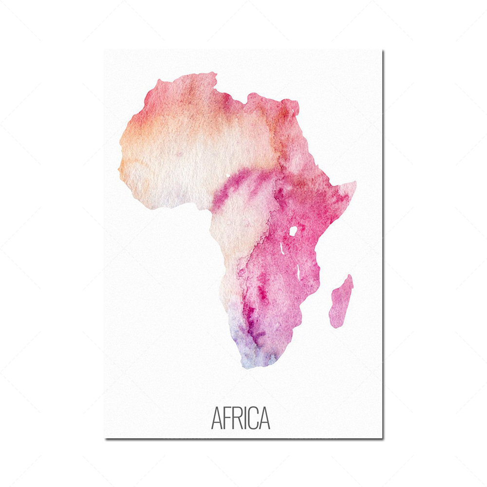 6 continent poster set, North  - Custom Star Map avis et prix