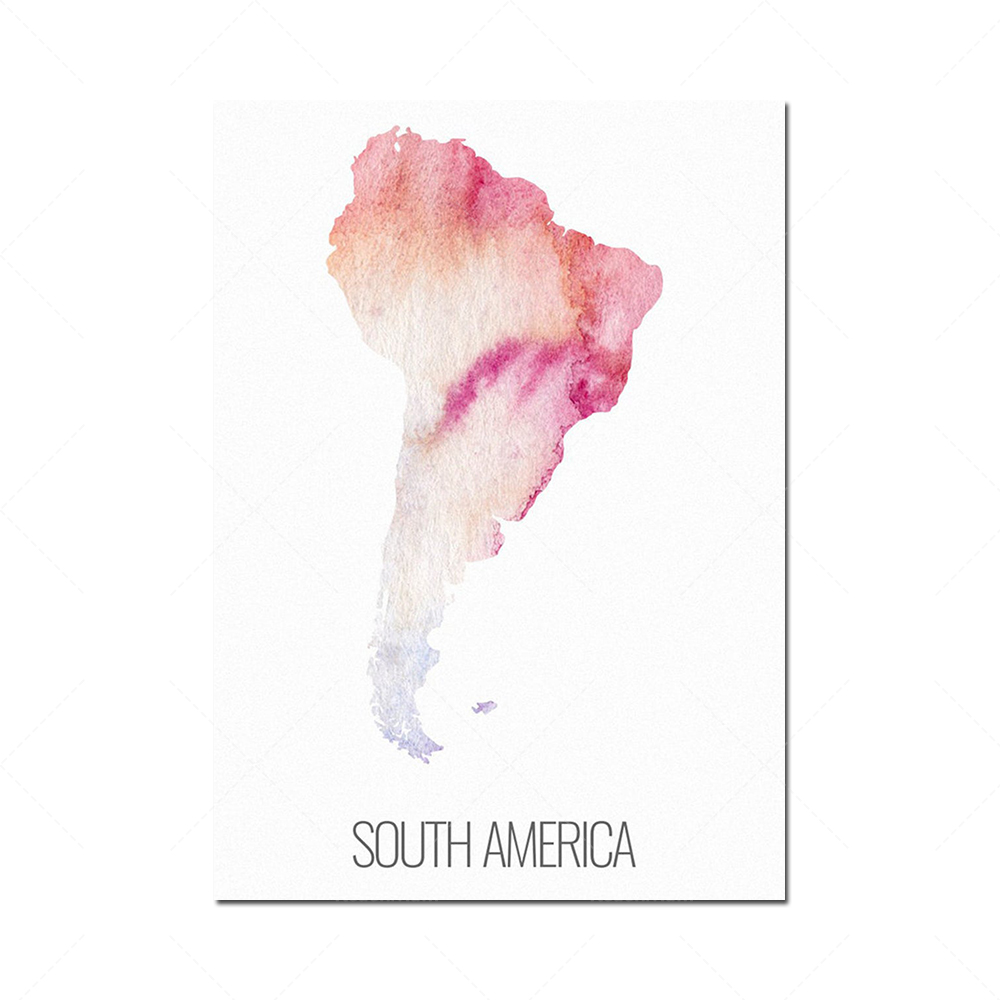 6 continent poster set, North  - Custom Star Map avis et prix