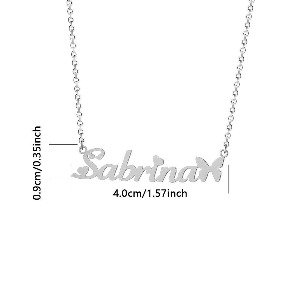 1pc Personalized Butterfly Nam - Name Necklace Custom avis et prix