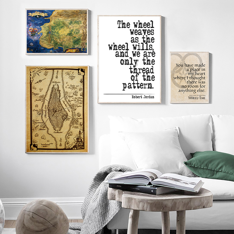 The Wheel of Time Map Poster P - Custom Star Map avis et prix