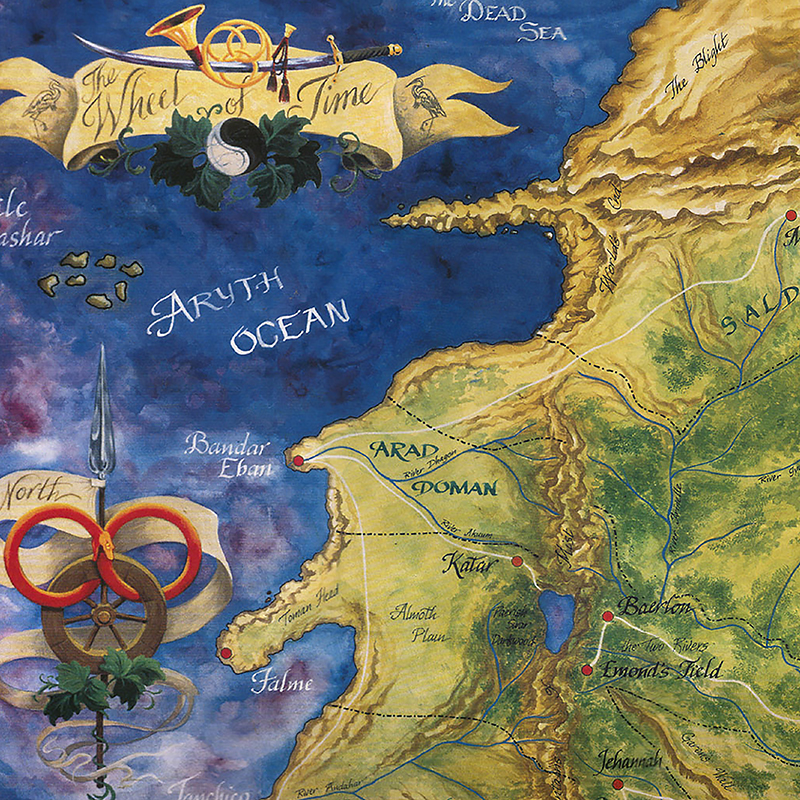 The Wheel of Time Map Poster P - Custom Star Map avis et prix