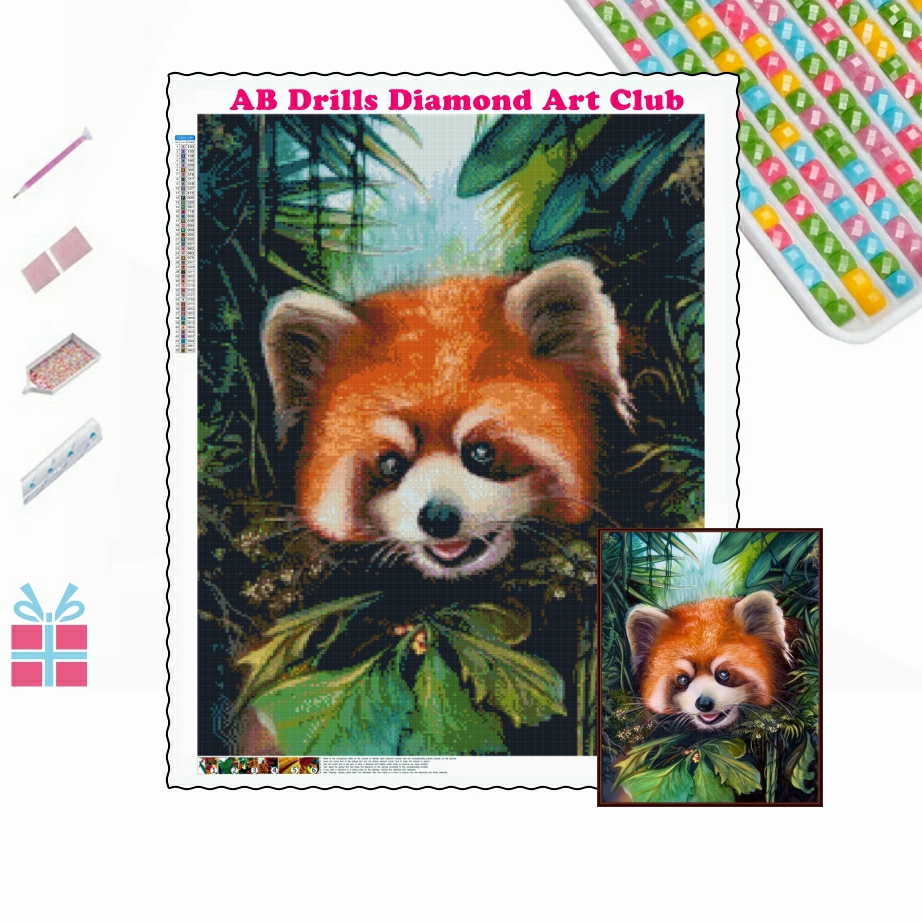 Red Panda 5D DIY AB Drills Dia - Photo Mosaic Print avis et prix