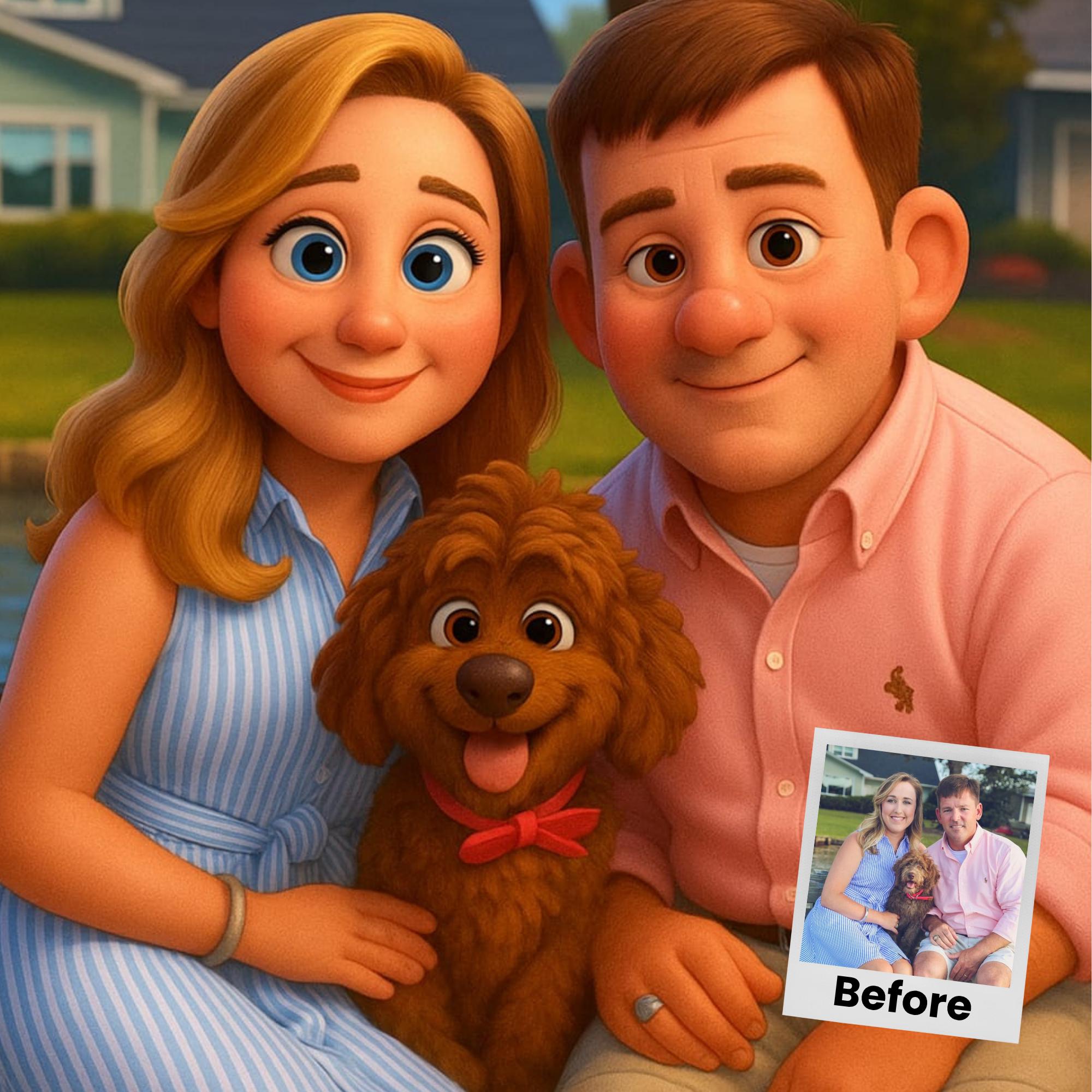 Customizable Cartoon Portrait  - Pet Portrait Custom avis et prix