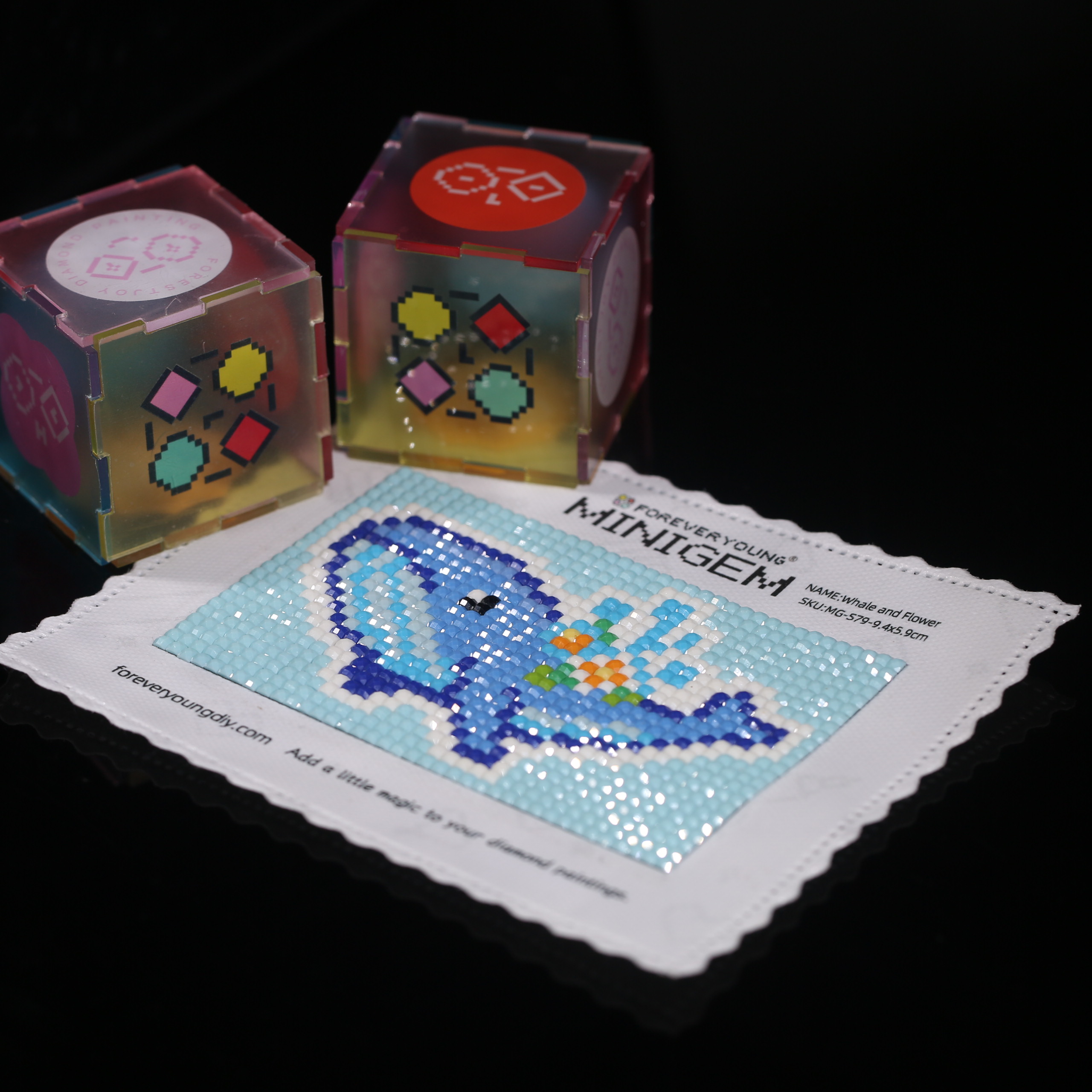 Minigem®: Whale and Flower 9.4 - Photo Mosaic Print avis et prix