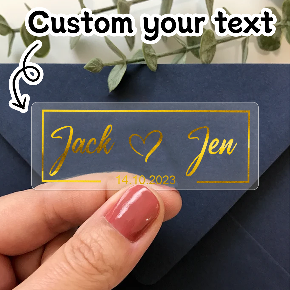 30-240pcs Custom Gold Stamping - Personalised Candle Label avis et prix