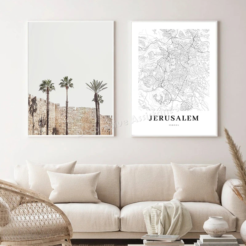 Tel Aviv Map Print Israel City - Custom Star Map avis et prix