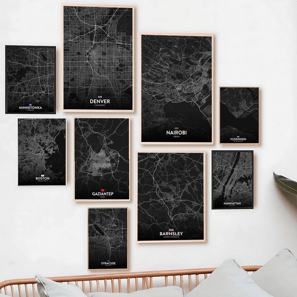 Paris London New York CUSTOM C - Custom Map Poster avis et prix
