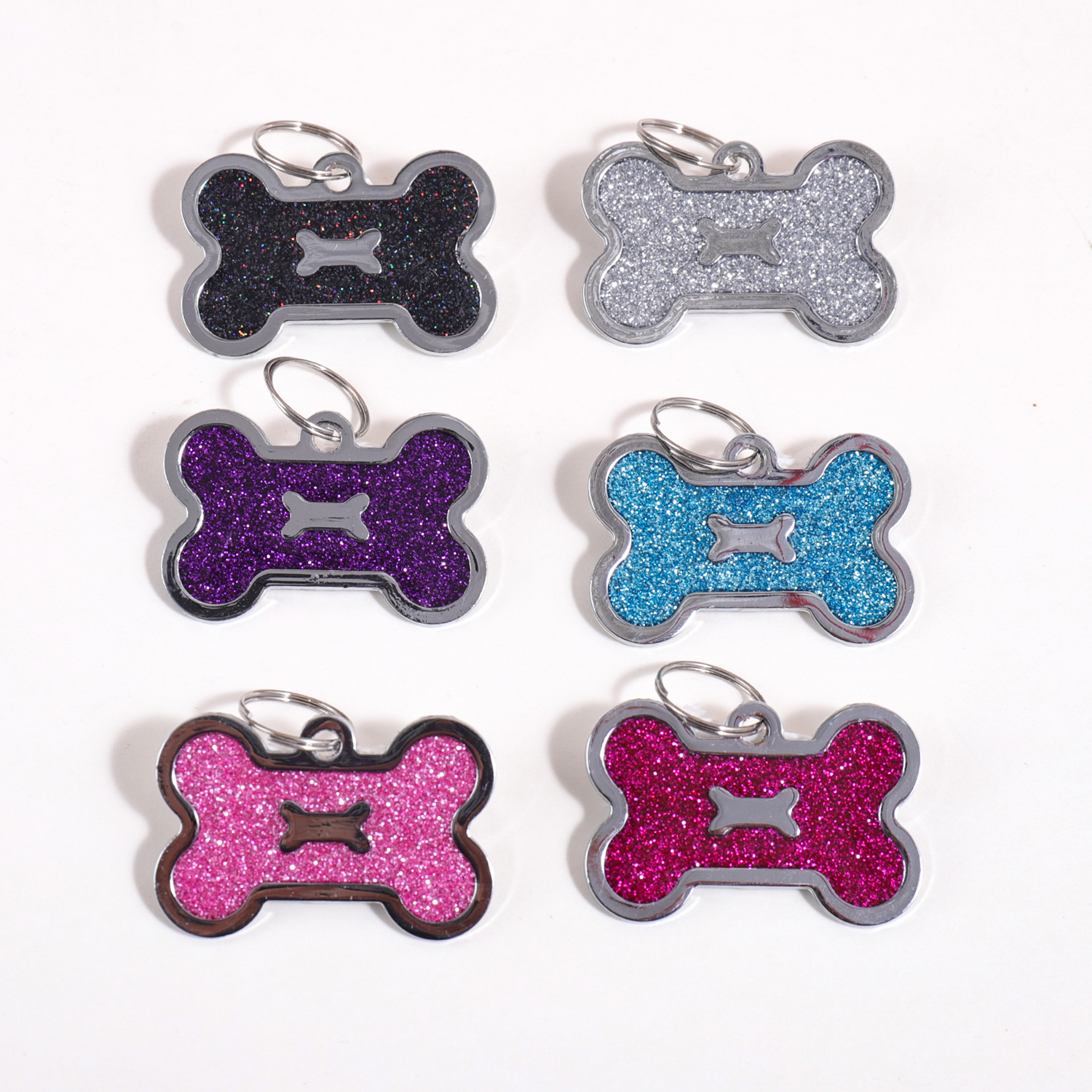 Glitter Custom Text Dog Tags C - Pet Portrait Custom avis et prix