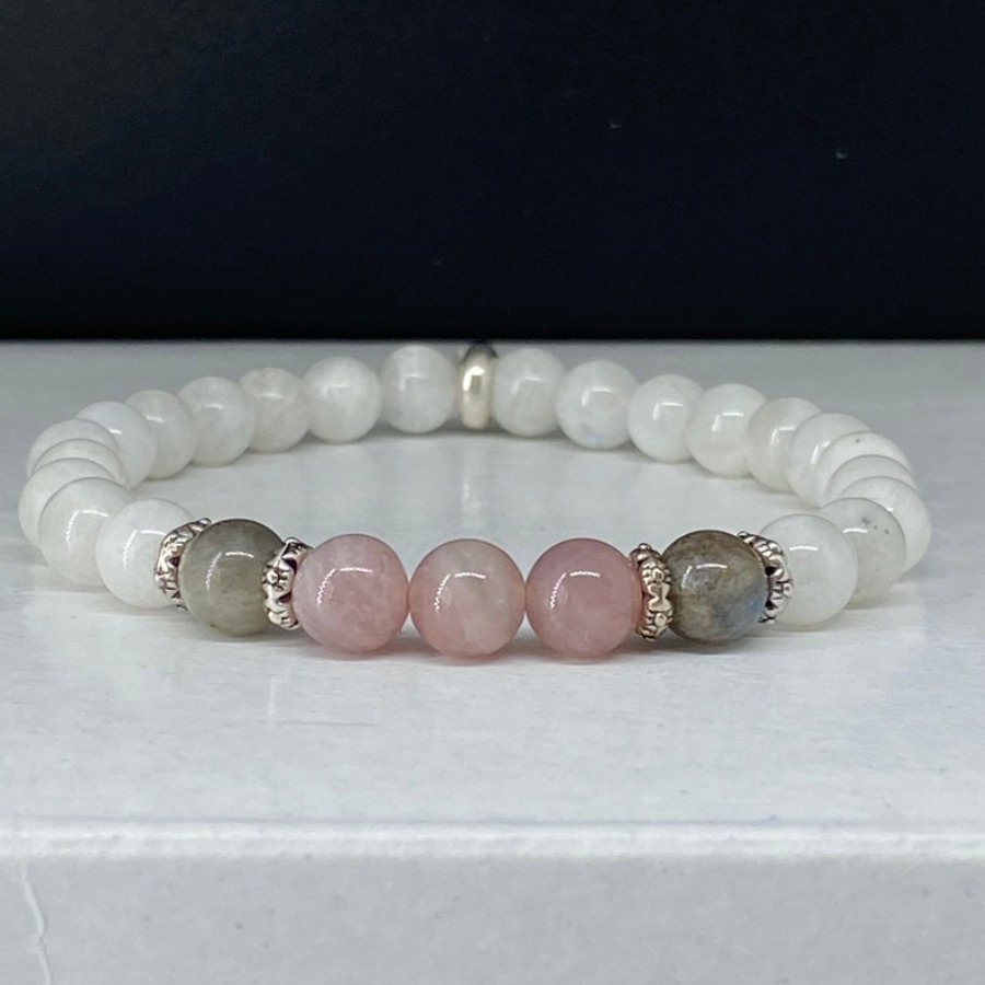 New Moonstone, Labradorite and - Coordinates Bracelet avis et prix