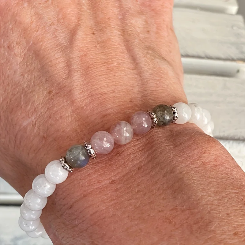 New Moonstone, Labradorite and - Coordinates Bracelet avis et prix