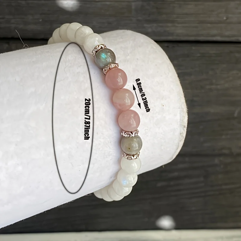 New Moonstone, Labradorite and - Coordinates Bracelet avis et prix