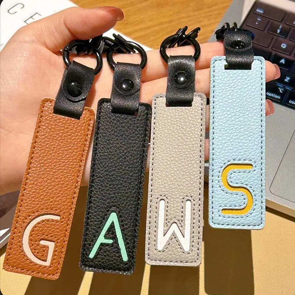 Classic Pu Leather Keychain A- - Monogram Keychain Leather avis et prix