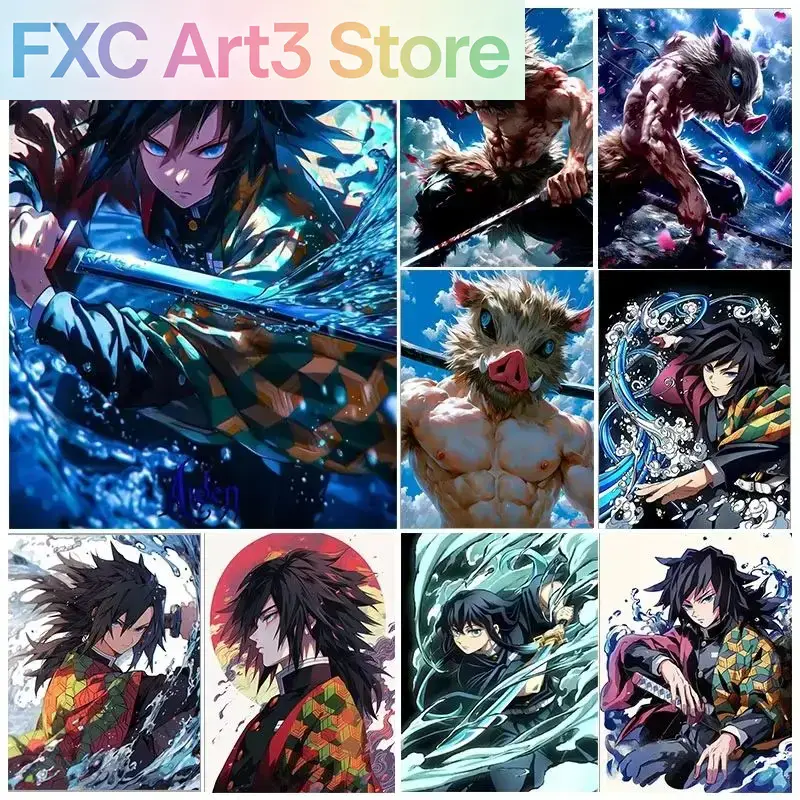 Frameless,1PCS Demon Slayer Fu - Photo Mosaic Print avis et prix