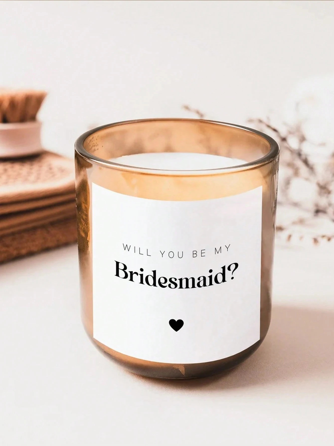 Custom Candle Label Will You B - Personalised Candle Label avis et prix