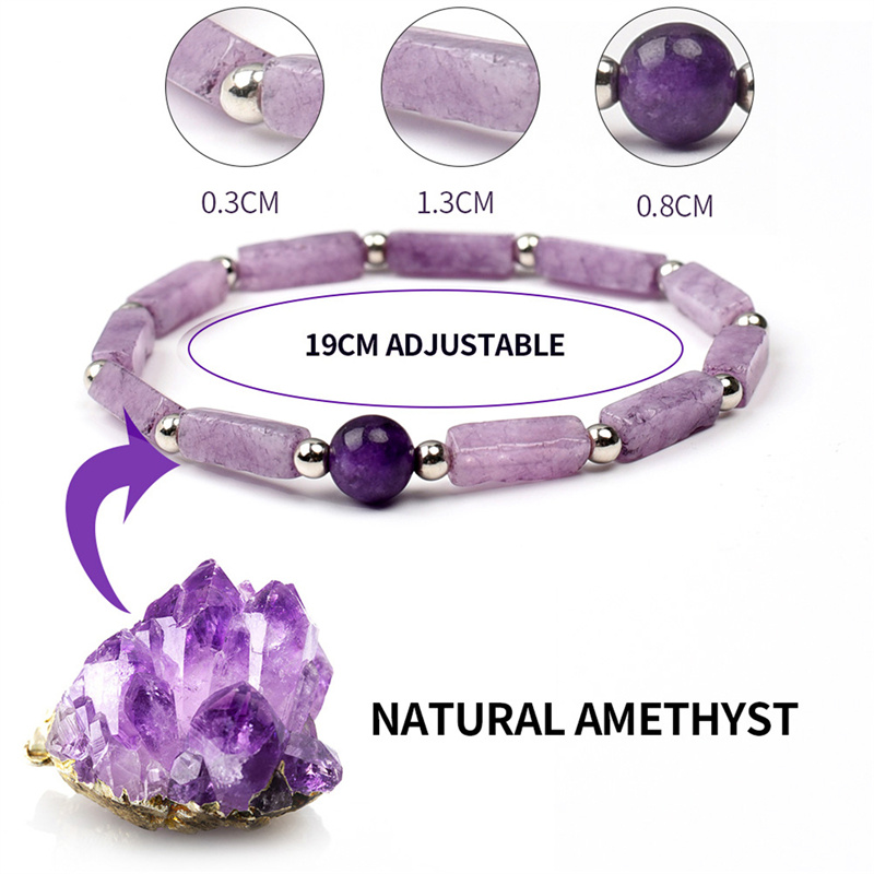 1Pcs Amethyst Body-purify Slim - Coordinates Bracelet avis et prix