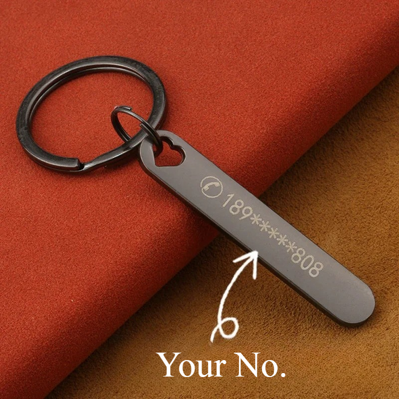 Custom Keychain with Free Engr - Initial Ring Custom avis et prix