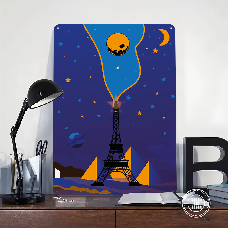 Eiffel Tower Night Sky Poster  - Custom Night Sky avis et prix