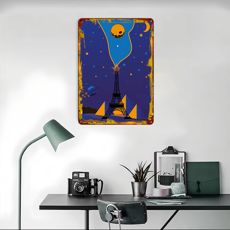 Eiffel Tower Night Sky Poster  - Custom Night Sky avis et prix