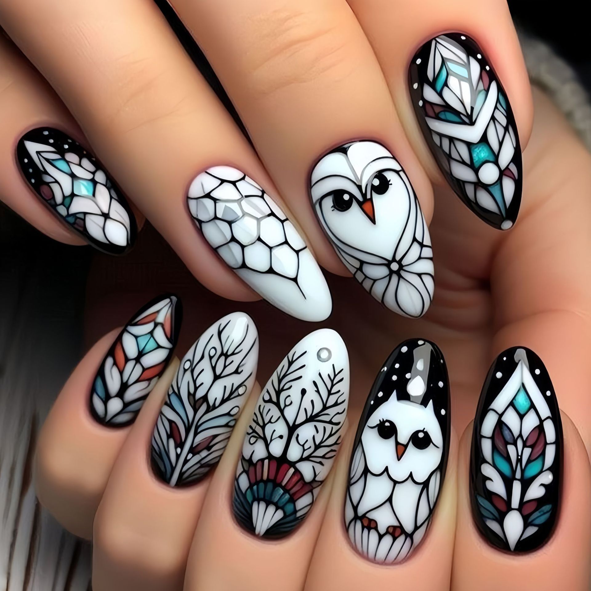 Medium long fake nails for wom - Pressed Flower Art avis et prix