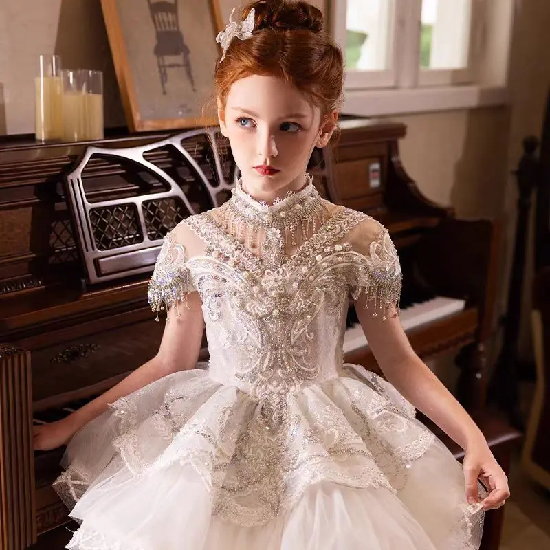Custom Flower Girl Dress Weddi - Birth Flower Necklace avis et prix