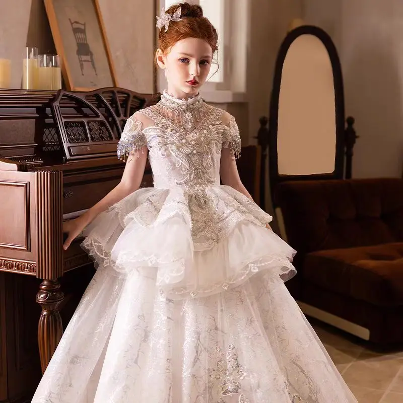 Custom Flower Girl Dress Weddi - Birth Flower Necklace avis et prix
