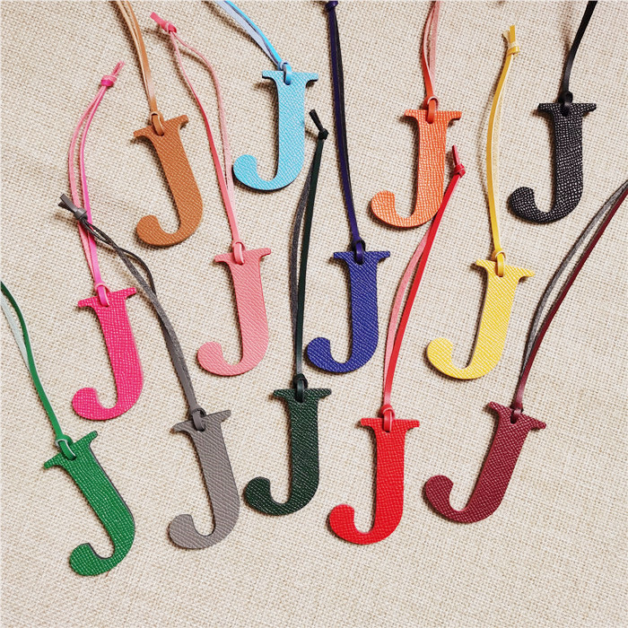 English Letter H I J K L M N A - Monogram Keychain Leather avis et prix