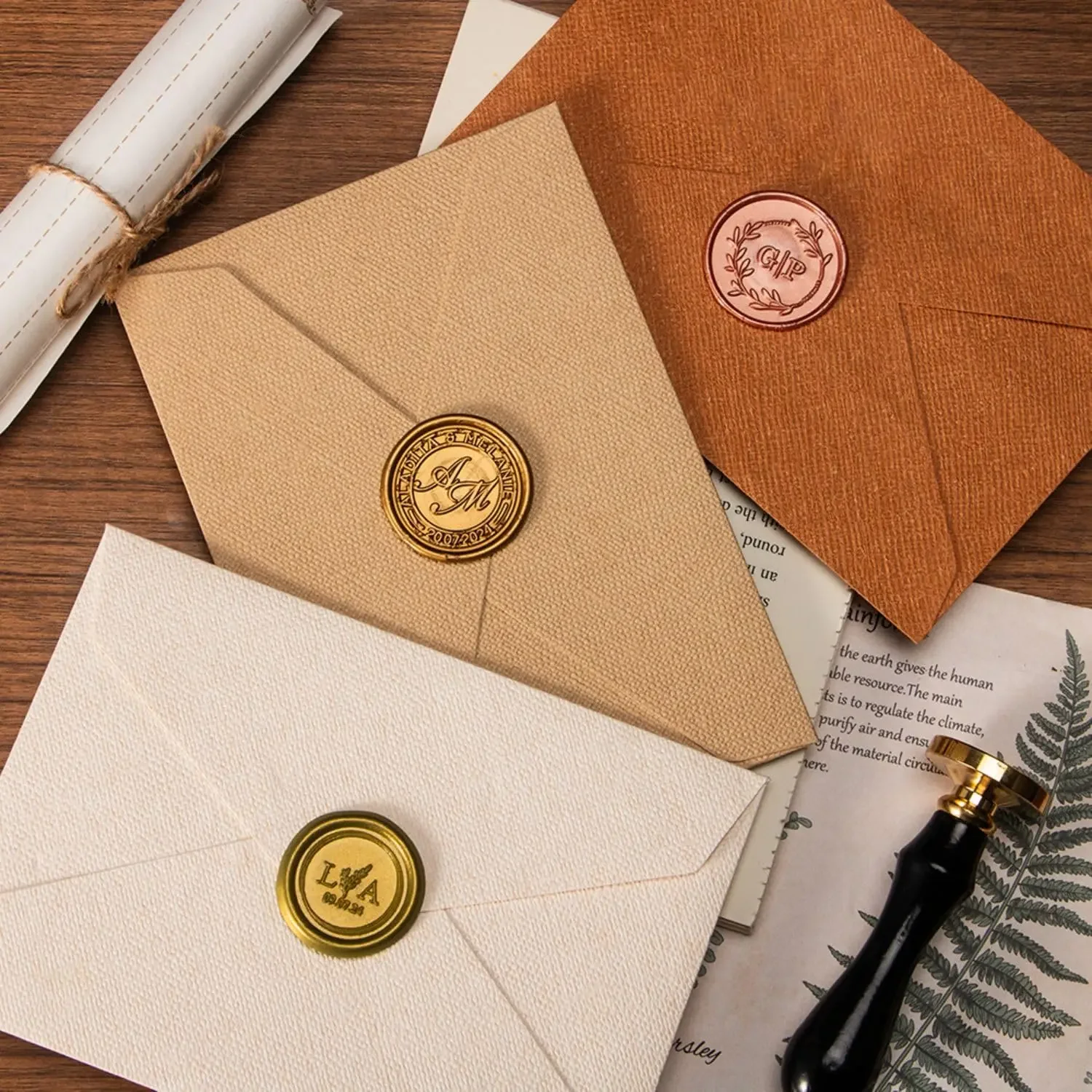 Custom Wax Seal Stamp Kit Doub - Wax Seal Letter Kit avis et prix