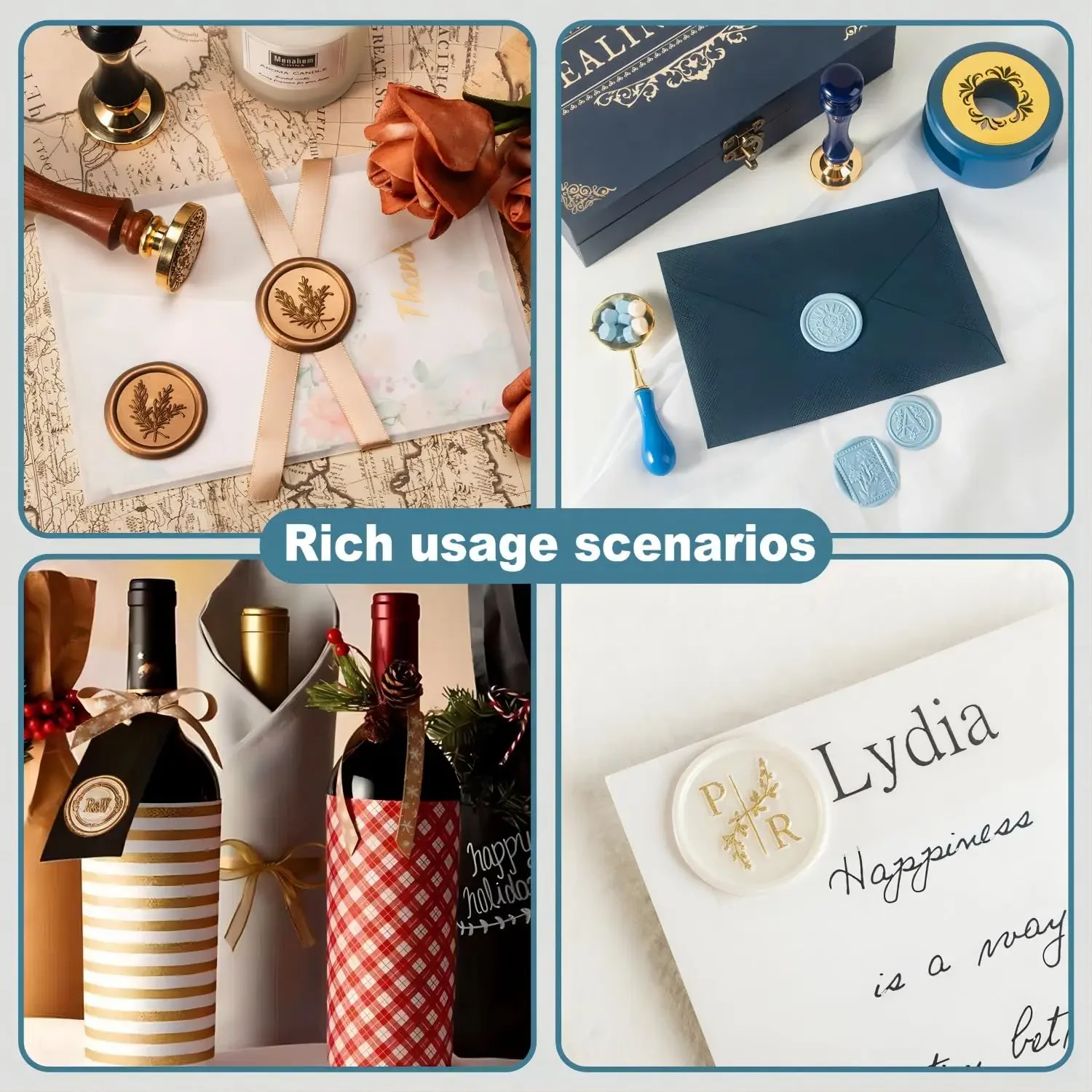 Custom Wax Seal Stamp Kit Doub - Wax Seal Letter Kit avis et prix