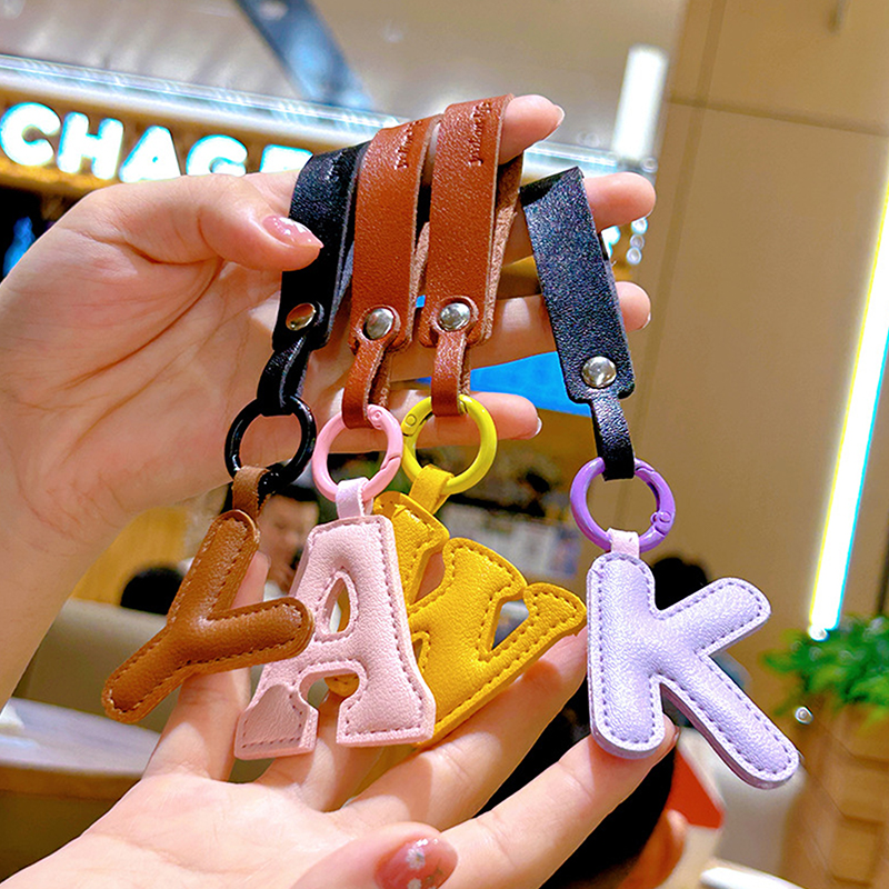 A To Z PU Leather Initial Lett - Monogram Keychain Leather avis et prix