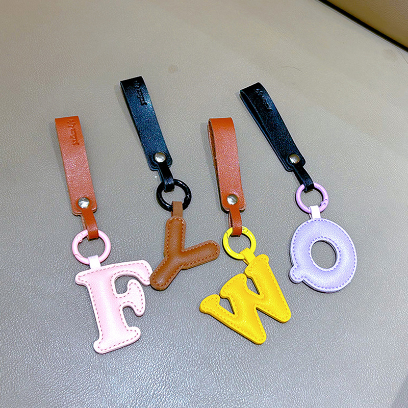 A To Z PU Leather Initial Lett - Monogram Keychain Leather avis et prix
