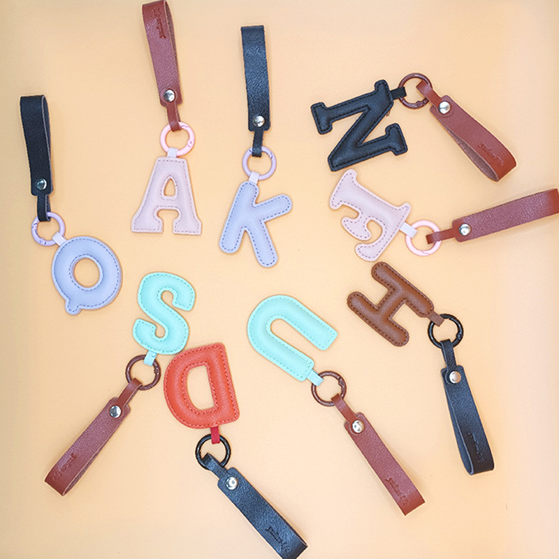 A To Z PU Leather Initial Lett - Monogram Keychain Leather avis et prix