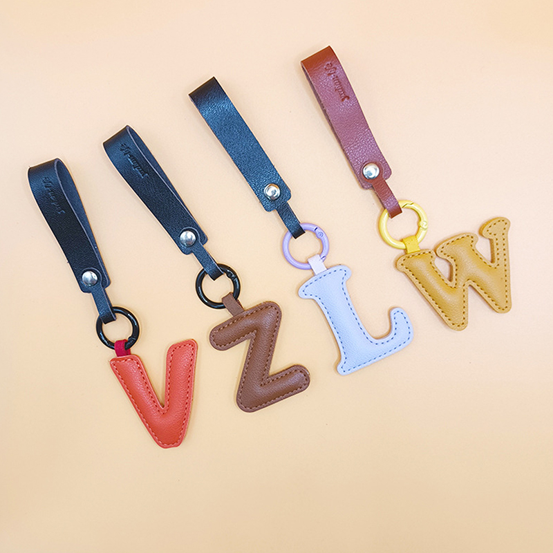 A To Z PU Leather Initial Lett - Monogram Keychain Leather avis et prix