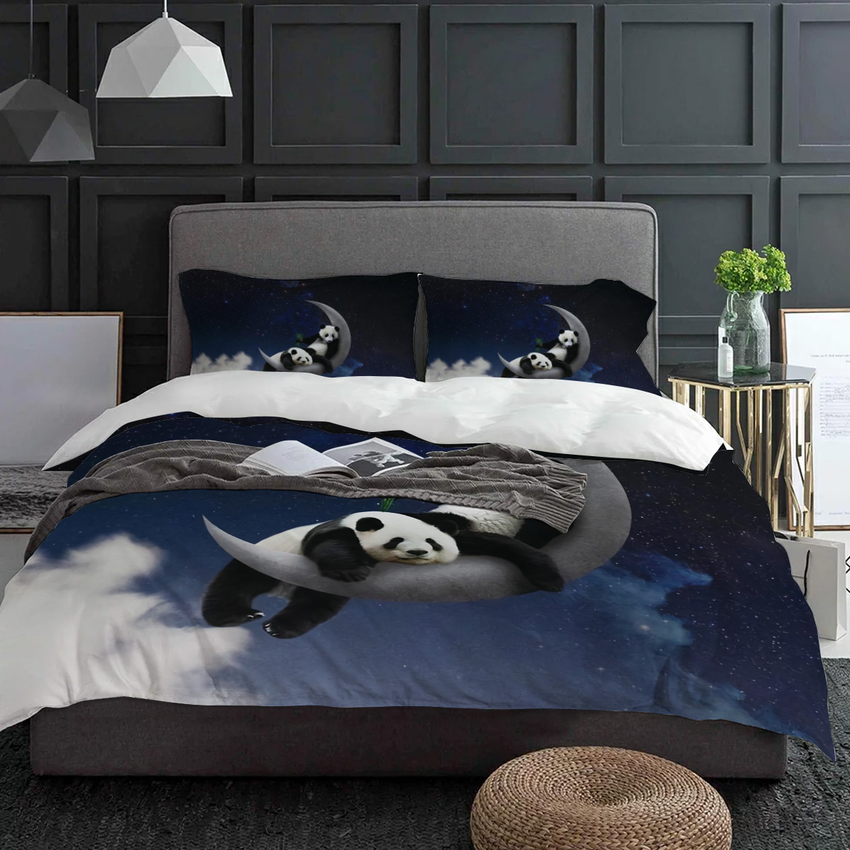 Moon Night Sky Panda Bamboo St - Custom Night Sky avis et prix