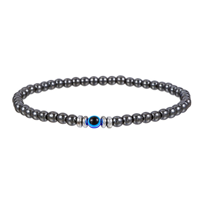Trendy 4mm Obsidian Hematite N - Coordinates Bracelet avis et prix