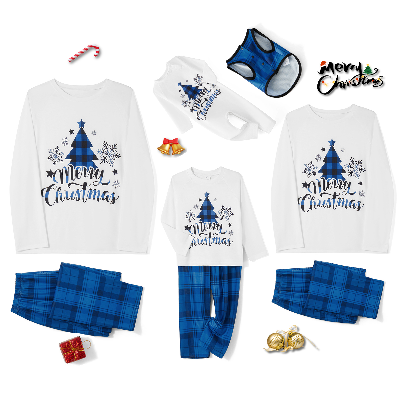 Family Matching Christmas Paja - Family Tree Print avis et prix
