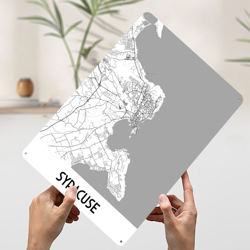 Syracuse City Map Metal Poster - Custom Map Poster avis et prix