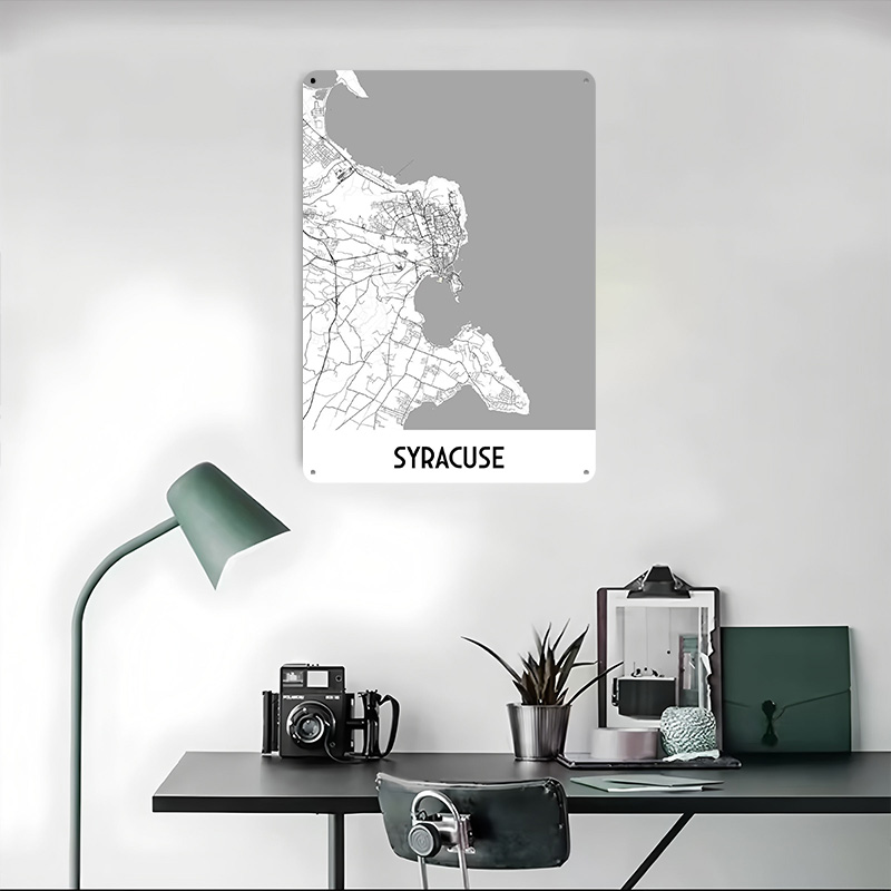 Syracuse City Map Metal Poster - Custom Map Poster avis et prix