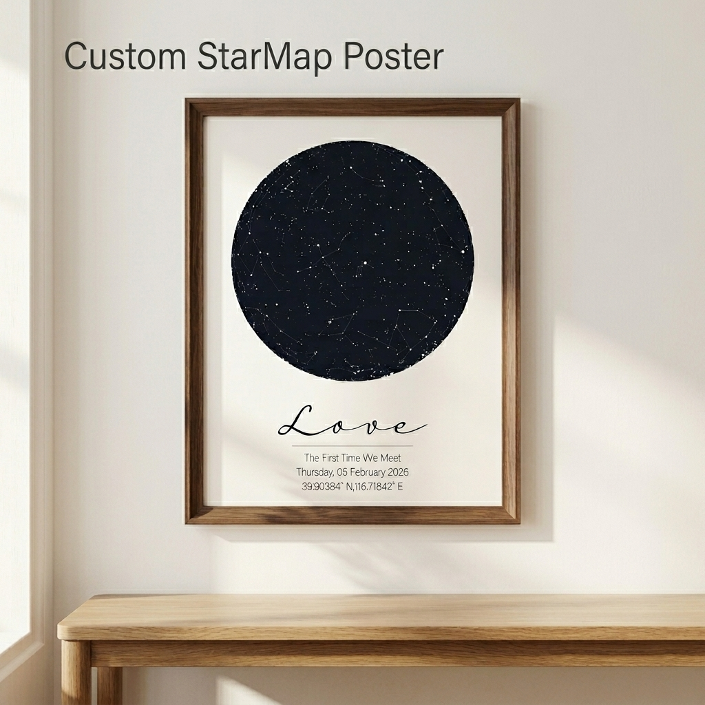 Personalized Star Map Print Cu - Custom Star Map avis et prix