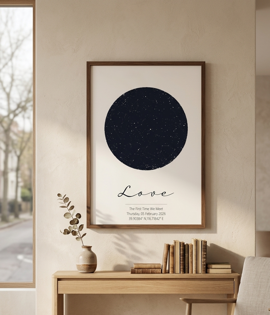 Personalized Star Map Print Cu - Custom Star Map avis et prix