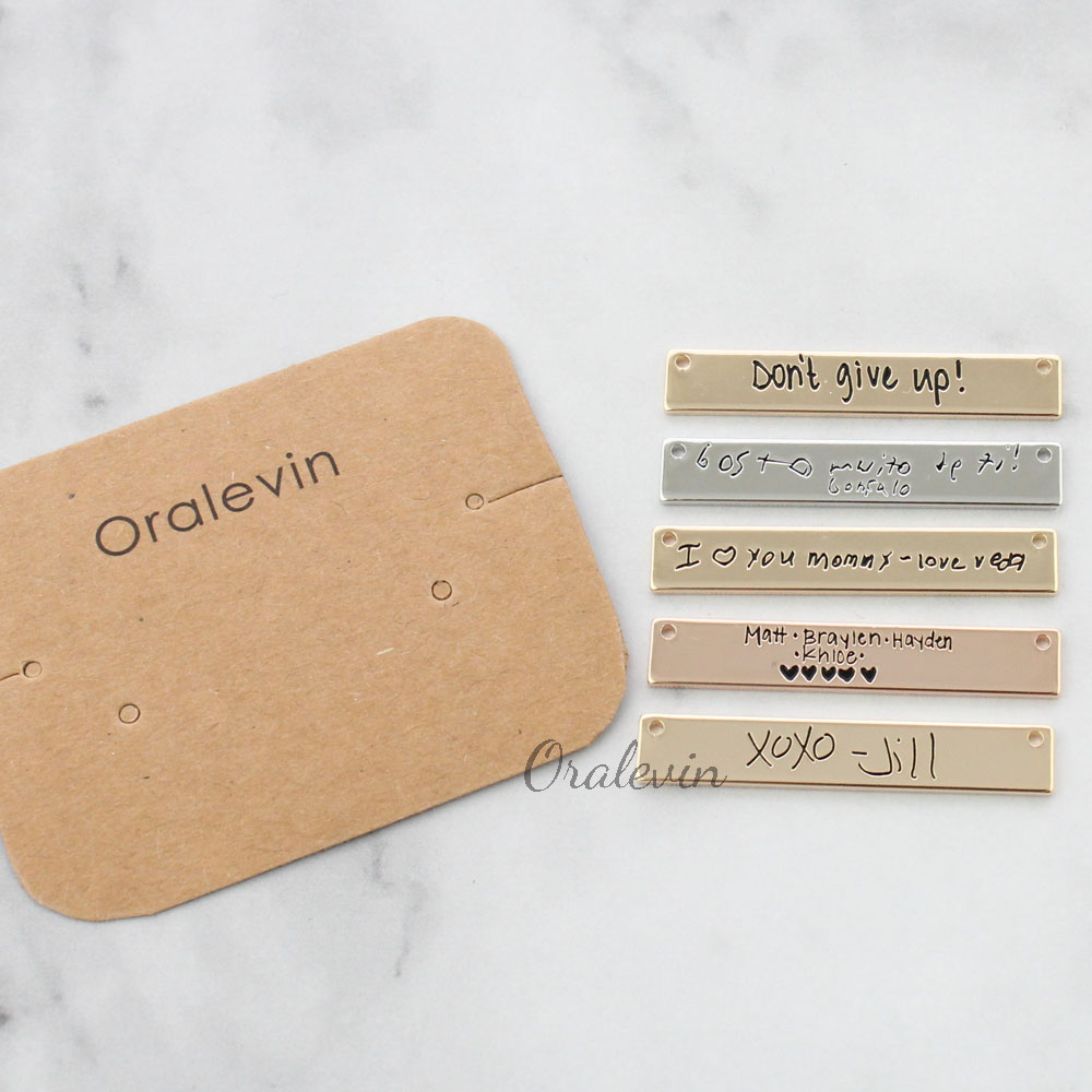Personalized Custom Actual Han - Handwriting Necklace Bar avis et prix