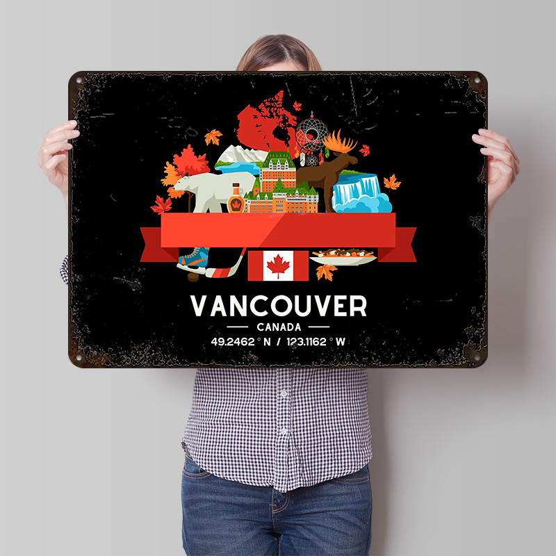 Vancouver City Map Printed Pos - Custom Map Poster avis et prix