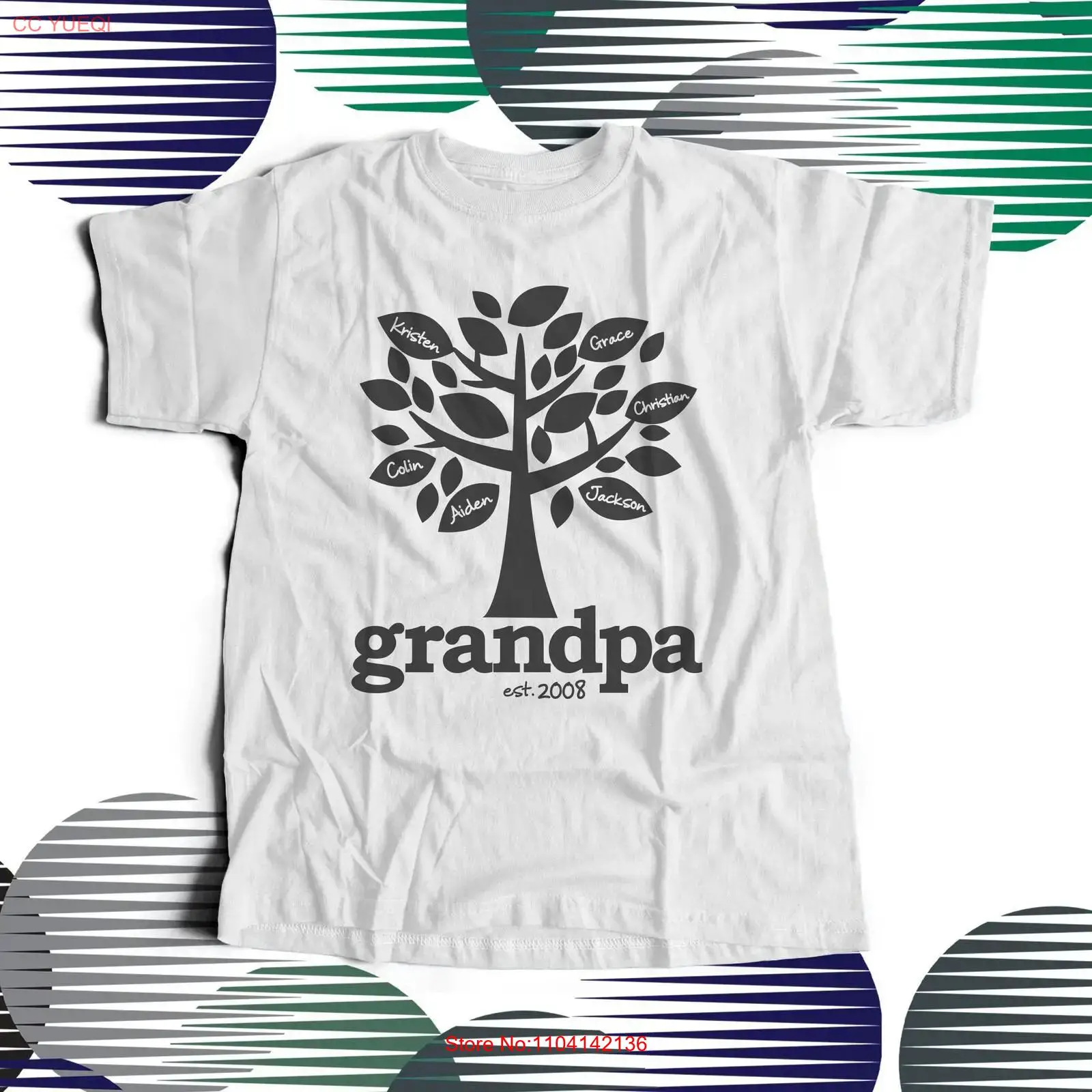 Grandpa shirt family tree esta - Family Tree Print avis et prix